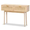 Light Oak Rat And Wood Console Table-Kirkland's Home Best
