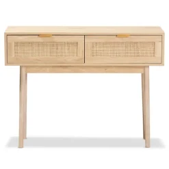 Light Oak Rat And Wood Console Table-Kirkland's Home Best