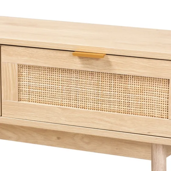 Light Oak Rat And Wood Console Table-Kirkland's Home Best