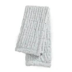 Light Ruched Faux Fur Throw-Kirkland's Home Cheap