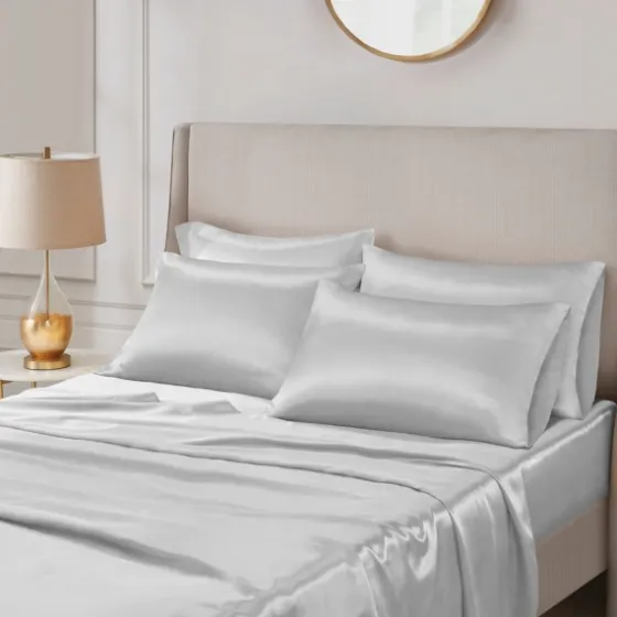 Light Satin 6-Pc. Queen Sheet Set-Kirkland's Home Store