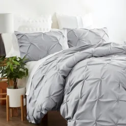 Light Soft Pinch 3-Pc. Queen Duvet Cover Set-Kirkland's Home Shop