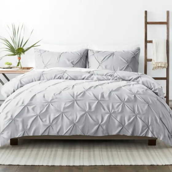 Light Soft Pinch 3-Pc. Queen Duvet Cover Set-Kirkland's Home Shop