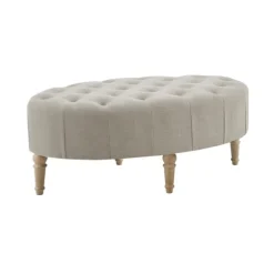 Light Tufted Button Martha Stewart Ottoman-Kirkland's Home New