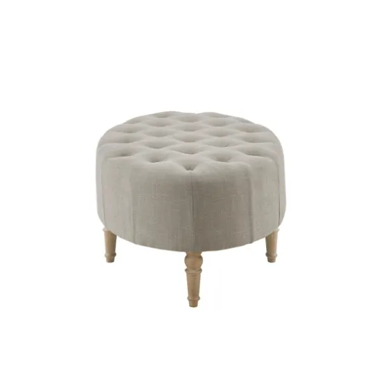 Light Tufted Button Martha Stewart Ottoman-Kirkland's Home New