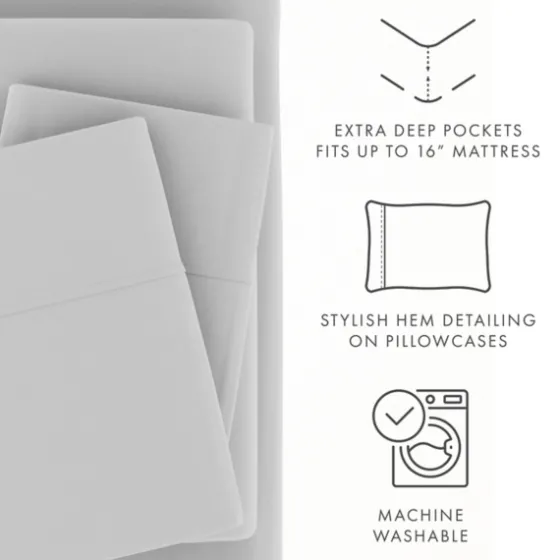 Light Ultra Soft 3-Pc. Twin Xl Sheet Set-Kirkland's Home Online