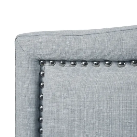 Light Upholstered Nailhead King Headboard-Kirkland's Home Store