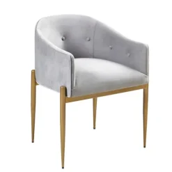 Light Velvet Button Dining Chairs, Set Of 2-Kirkland's Home Cheap