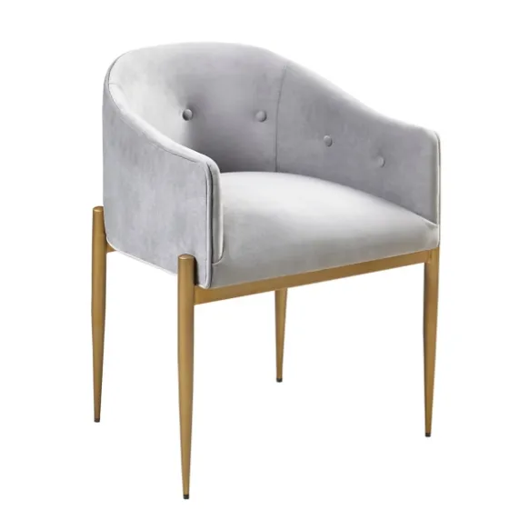 Light Velvet Button Dining Chairs, Set Of 2-Kirkland's Home Cheap