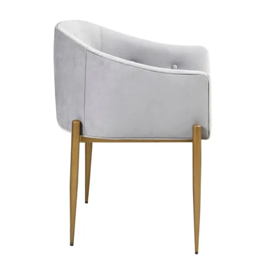 Light Velvet Button Dining Chairs, Set Of 2-Kirkland's Home Cheap