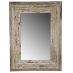 Light Whitewashed Wood Rectangular Wall Mirror-Kirkland's Home Hot
