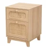 Light Wood And Cane Accent Nightstand-Kirkland's Home Cheap