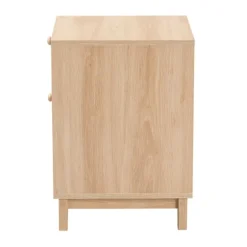 Light Wood And Cane Accent Nightstand-Kirkland's Home Cheap