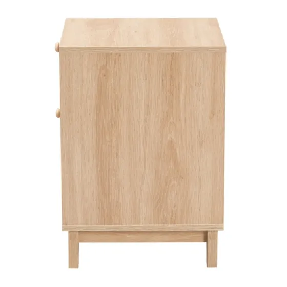 Light Wood And Cane Accent Nightstand-Kirkland's Home Cheap
