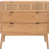 Light Wood And Cane 3-Drawer Chest-Kirkland's Home Fashion