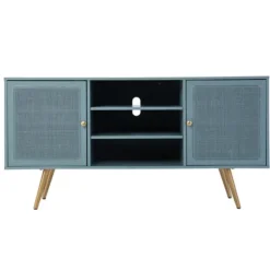 Light Wood And Cane Media Cabinet-Kirkland's Home Best Sale