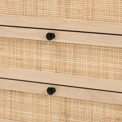 Light Wood And Rat 5-Drawer Chest-Kirkland's Home Cheap