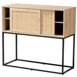 Light Wood And Rat Sliding Door Cabinet-Kirkland's Home Best