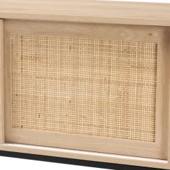 Light Wood And Rat Sliding Door Cabinet-Kirkland's Home Best