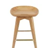 Light Wood Backless Swivel Counter Stool-Kirkland's Home Clearance