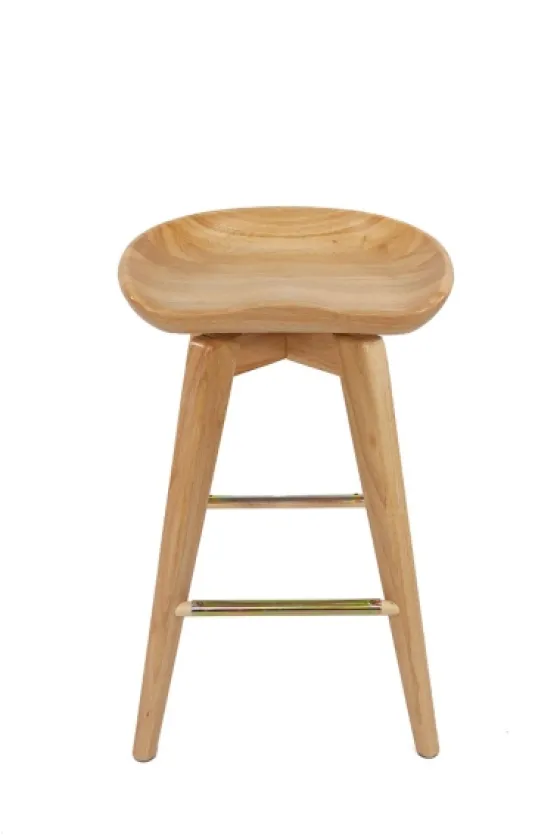 Light Wood Backless Swivel Counter Stool-Kirkland's Home Clearance