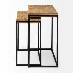 Light Wood Nesting Accent Tables, Set Of 2-Kirkland's Home Best Sale