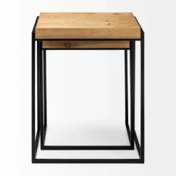 Light Wood Nesting Accent Tables, Set Of 2-Kirkland's Home Best Sale