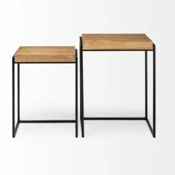 Light Wood Nesting Accent Tables, Set Of 2-Kirkland's Home Best Sale