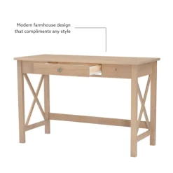 Light Wood X-Sides Desk-Kirkland's Home Online