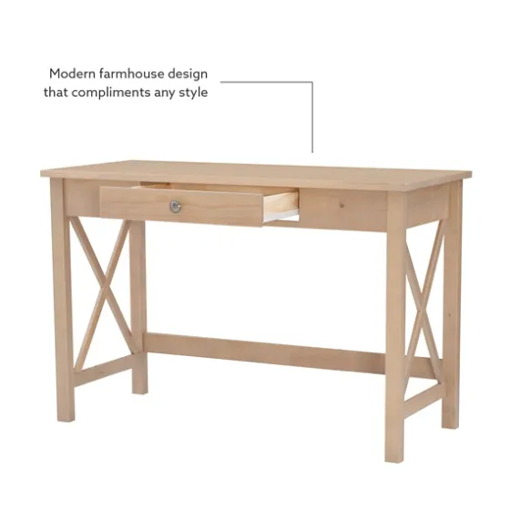Light Wood X-Sides Desk-Kirkland's Home Online