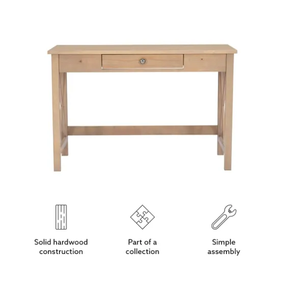 Light Wood X-Sides Desk-Kirkland's Home Online