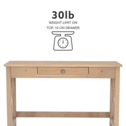 Light Wood X-Sides Desk-Kirkland's Home Online