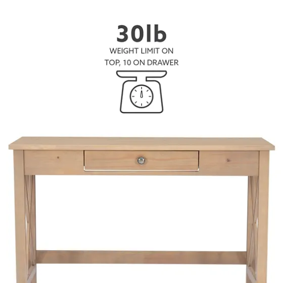 Light Wood X-Sides Desk-Kirkland's Home Online
