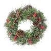 Lightly Frosted Cedar And Red Berry Wreath-Kirkland's Home Fashion