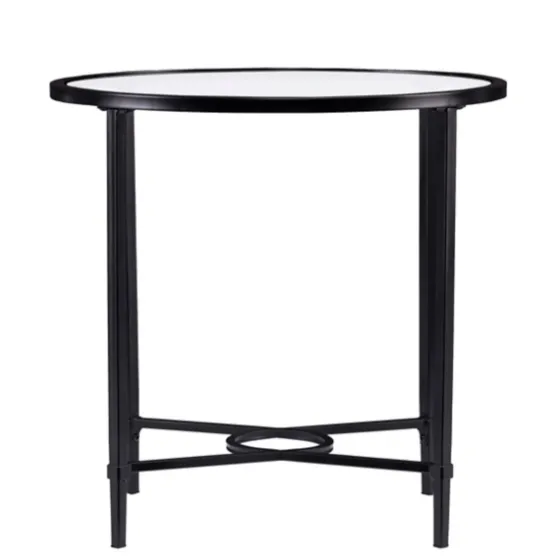 Lila Glass And Metal Oval Accent Table-Kirkland's Home Discount