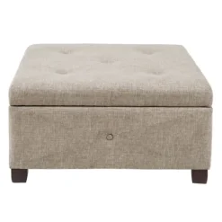 Lila Tufted Sand Storage Ottoman-Kirkland's Home Shop