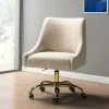 Lili Cream Golden Office Chair-Kirkland's Home Hot