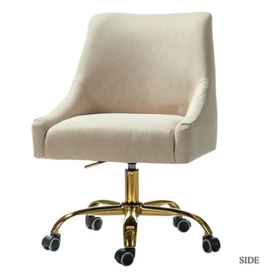 Lili Cream Golden Office Chair-Kirkland's Home Hot