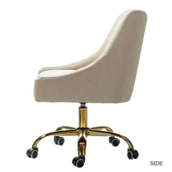Lili Cream Golden Office Chair-Kirkland's Home Hot