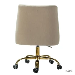 Lili Cream Golden Office Chair-Kirkland's Home Hot