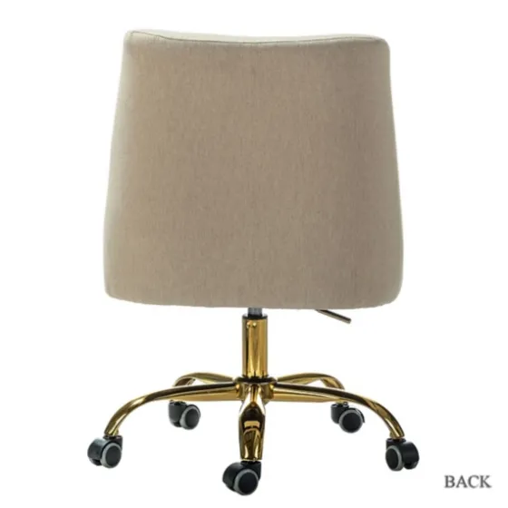 Lili Cream Golden Office Chair-Kirkland's Home Hot