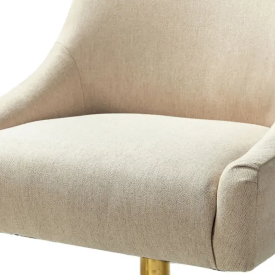 Lili Cream Golden Office Chair-Kirkland's Home Hot