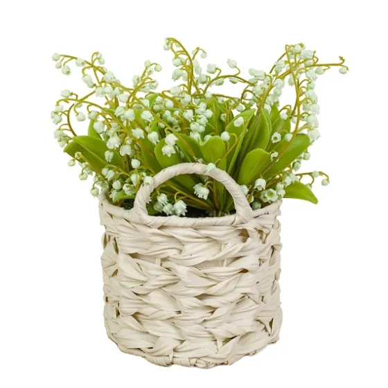 Lily Of The Valley Arrangement In Basket-Kirkland's Home Hot