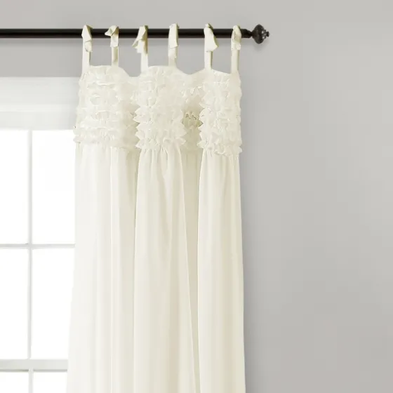 Linda Ruffle Curtain Panel Set, 84 In.-Kirkland's Home Best