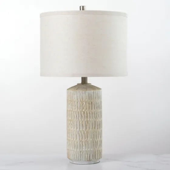Line Textured Whitewash Table Lamp-Kirkland's Home Cheap
