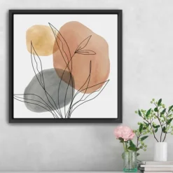 Linear Leaf Trio Framed Canvas Art Print-Kirkland's Home Cheap
