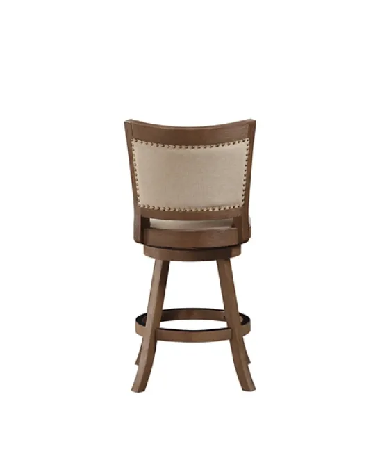 Linen And Driftwood Nailhead Swivel Counter Stool-Kirkland's Home Store