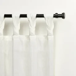 Linen Braided Top Curtain Panel Set, 84 In.-Kirkland's Home Sale