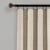 Linen Button And Stripe Curtain Panel Set, 95 In.-Kirkland's Home Clearance