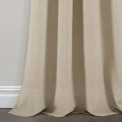 Linen Button And Stripe Curtain Panel Set, 84 In.-Kirkland's Home New